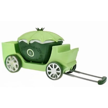 Gheretă mobilă de înghețată 4-în-1, joc de rol educativ, design realist, verde, +3 ani