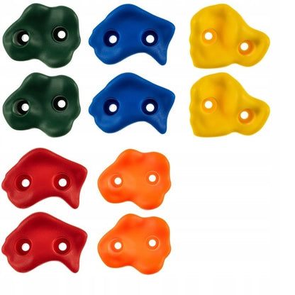 Set pietre de cățărare 10 buc multicolor pentru pereți interni și exteriori