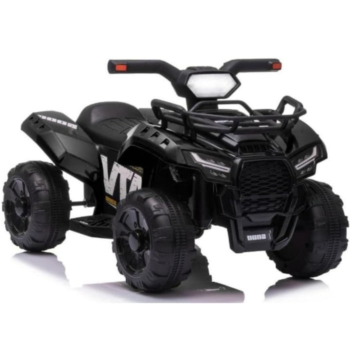 ATV electric pentru copii 6V, 18-36 luni, baterie reîncărcabilă, lumini frontale, negru, 66x44x42 cm