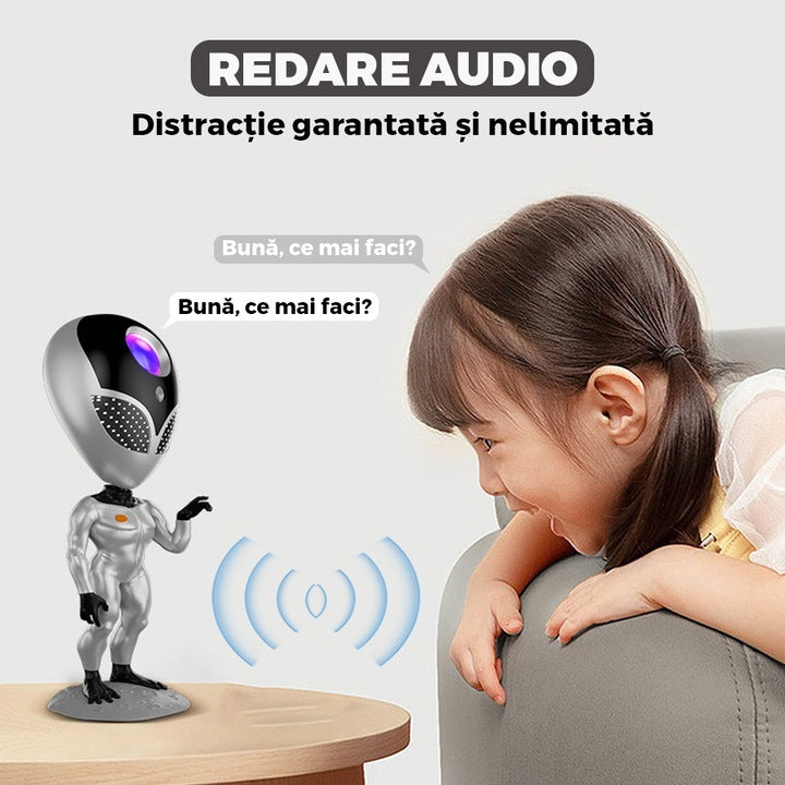 Proiector de veghe tip extraterestru, telecomandă, temporizator, 8 moduri, rotație 360°