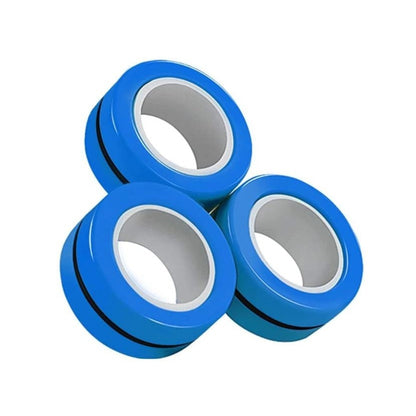 Set 3 inele fidget magnetice antistres, multicolor