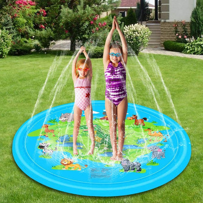 Piscină splash pad SummerFun X2, 170 cm, PVC albastru, pulverizare apă pentru copii