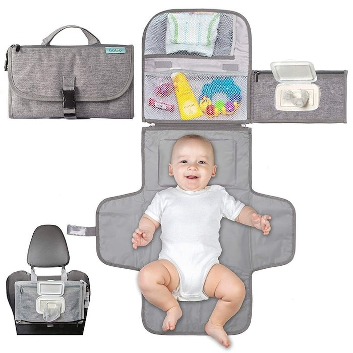 Saltea impermeabilă schimbat scutec, multifuncțională, reutilizabilă, 80x100 cm, pentru bebeluși
