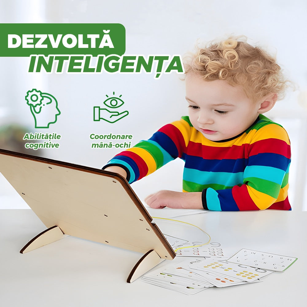 Joc sortare lemn, model Shake, magnetic, cu ceas și pix integrat