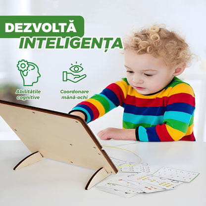 Joc sortare lemn, model Shake, magnetic, cu ceas și pix integrat